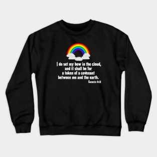 Rainbow Noah Covenant Bible Verse Genesis 9:13 Crewneck Sweatshirt